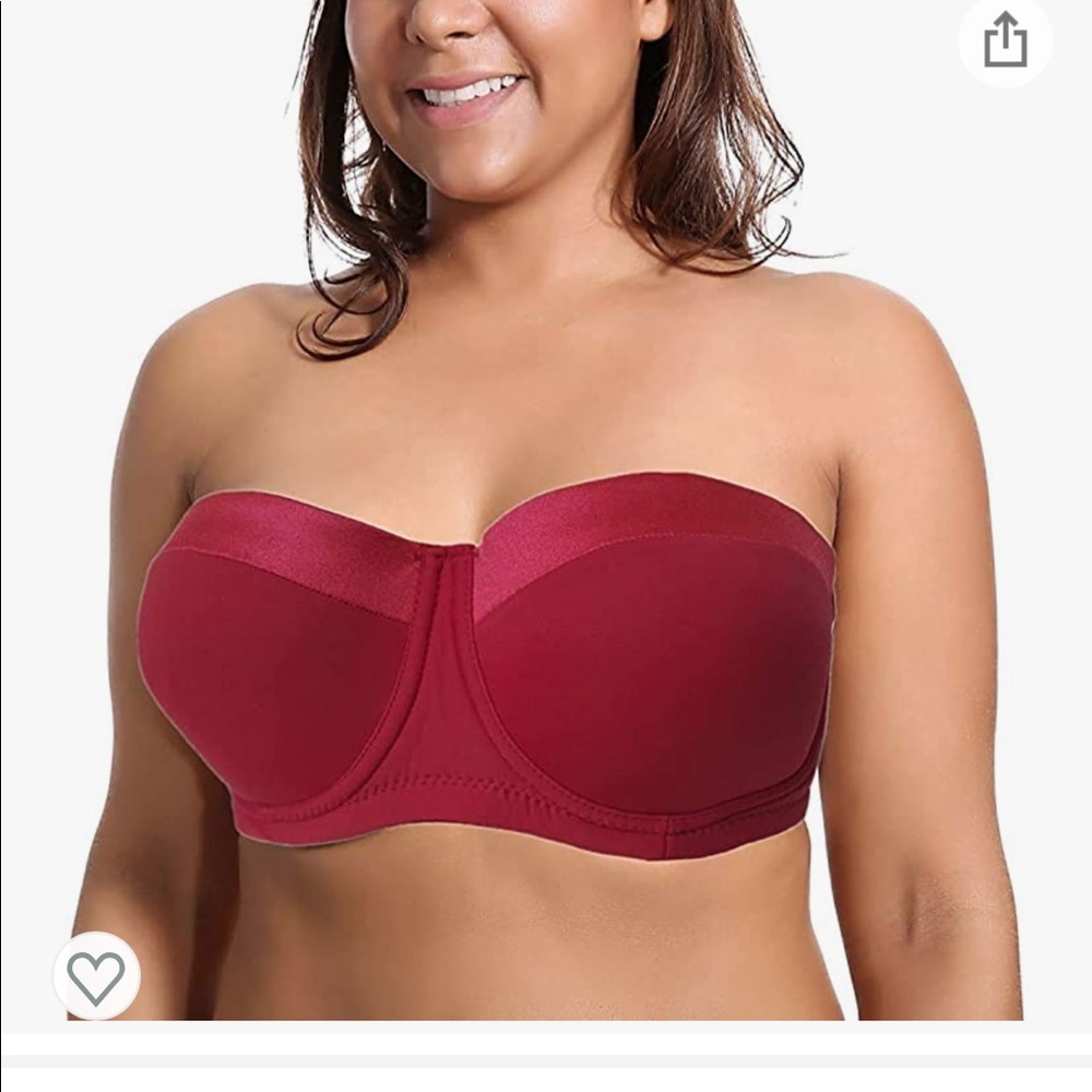 44D convertable red bra